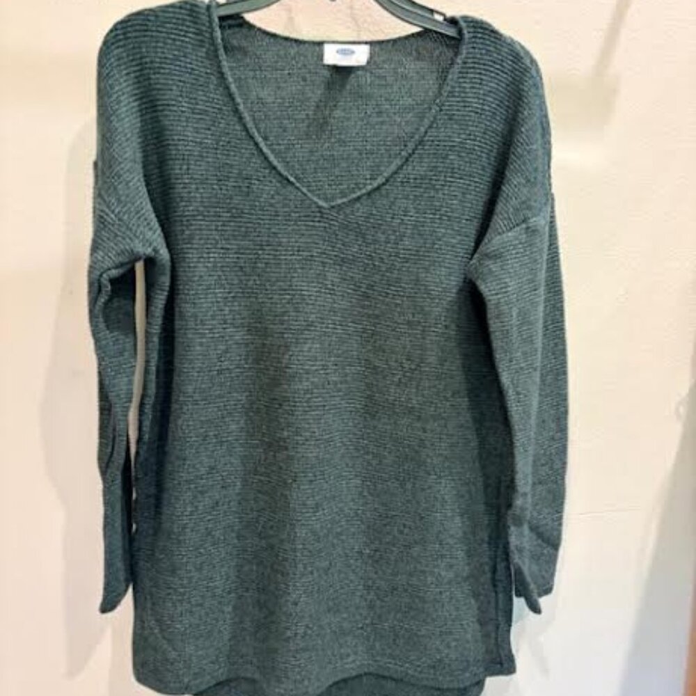 Old Navy Teal Green Knit Sweater Size L